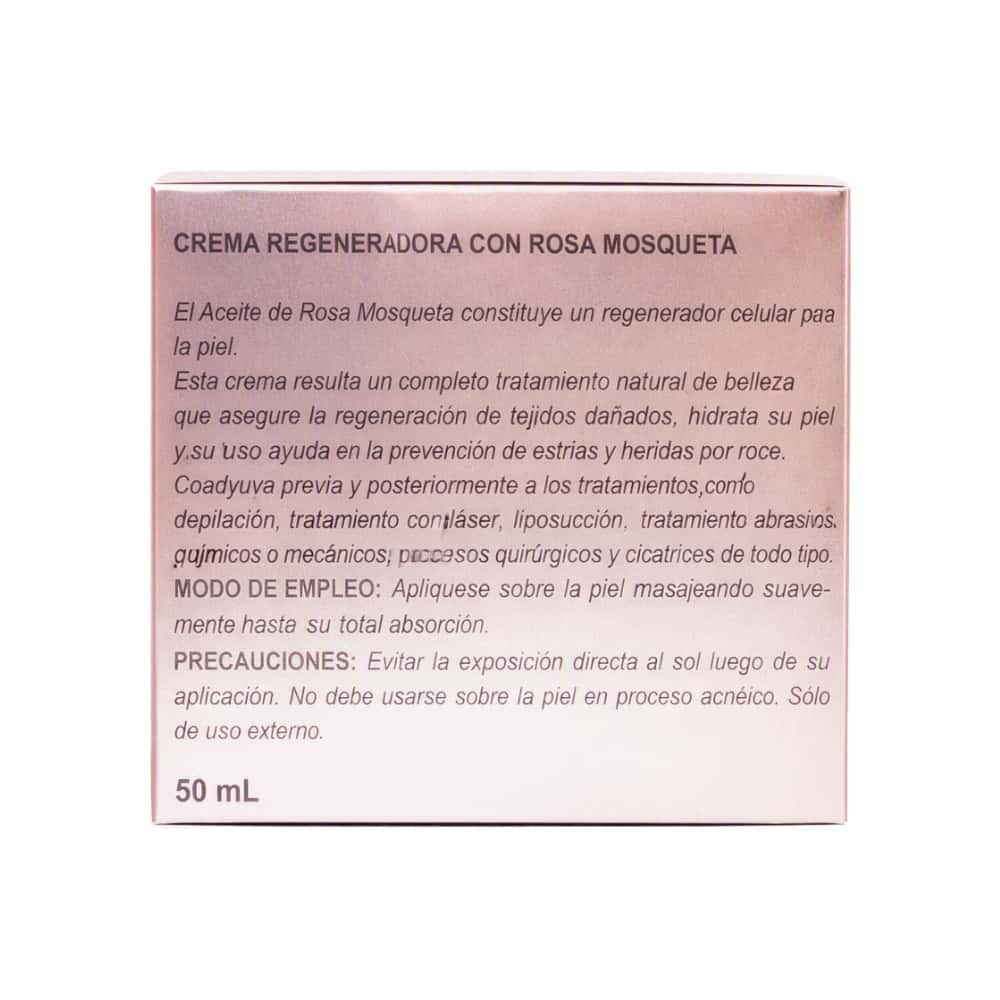Crema regeneradora con rosa mosqueta para rostro y cuello Alicia S&C (50 ml) - Miniatura 3