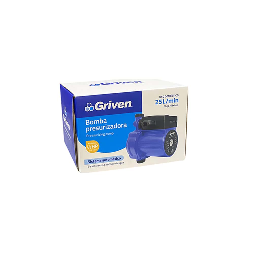 Bomba presurizadora de 1/6HP Griven - Miniatura 6