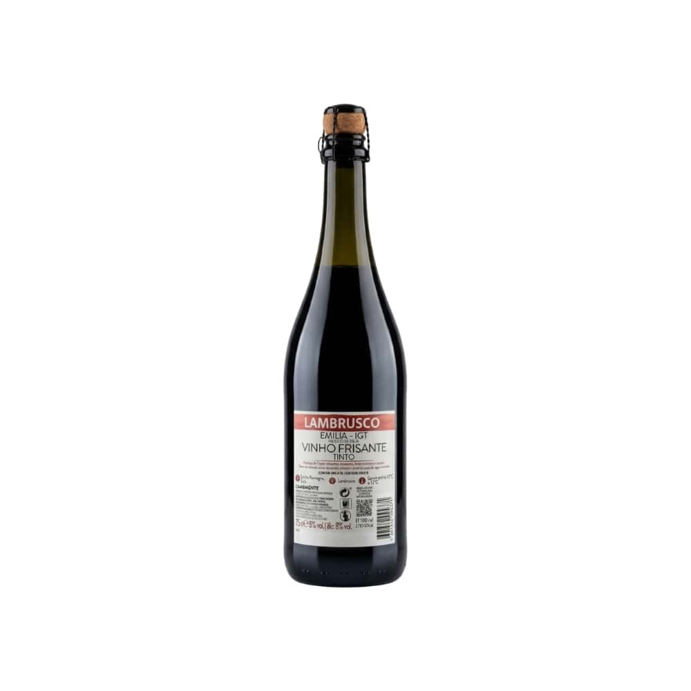 Vino tinto espumoso Lambrusco Rosso Continente (750 ml / 25.36 fl oz) - Miniatura 3