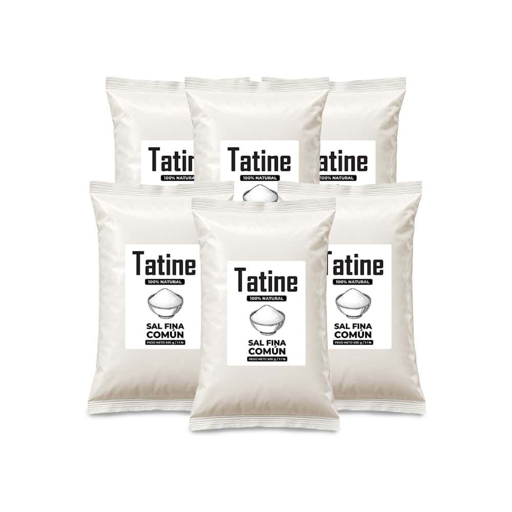 Sal fina común Tatine (6 x 500 g / 1.1 lb) - Miniatura 1