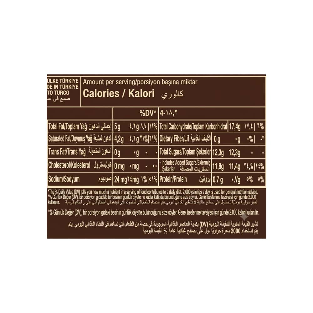 Barra de turrón de maní y caramelo cubierta de chocolate con leche Eviza Plus (50 g / 1.76 oz) - Miniatura 3