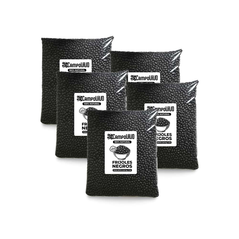 Frijoles negros Campo Vivo (5 x 2.26 kg / 5 lb) - Miniatura 1