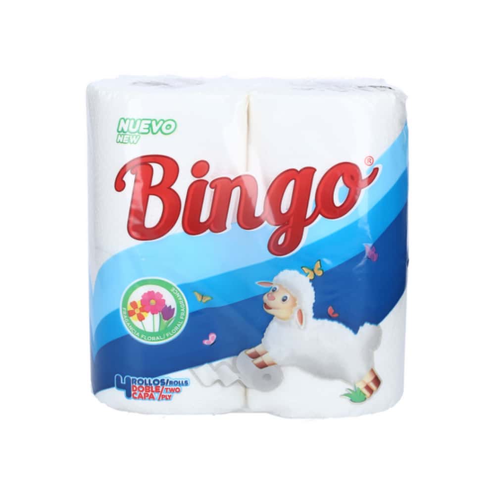 Papel higienico doble hoja perfumado Bingo (3 x 4 U) - Miniatura 3