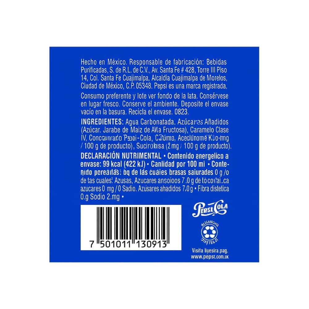 Refresco de cola Pepsi (12 x 355 ml / 12.52 oz) - Miniatura 3