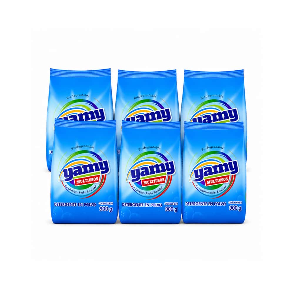 Detergente en polvo multiusos Yamy (6 x 900 g / 1.98 lb) - Miniatura 1