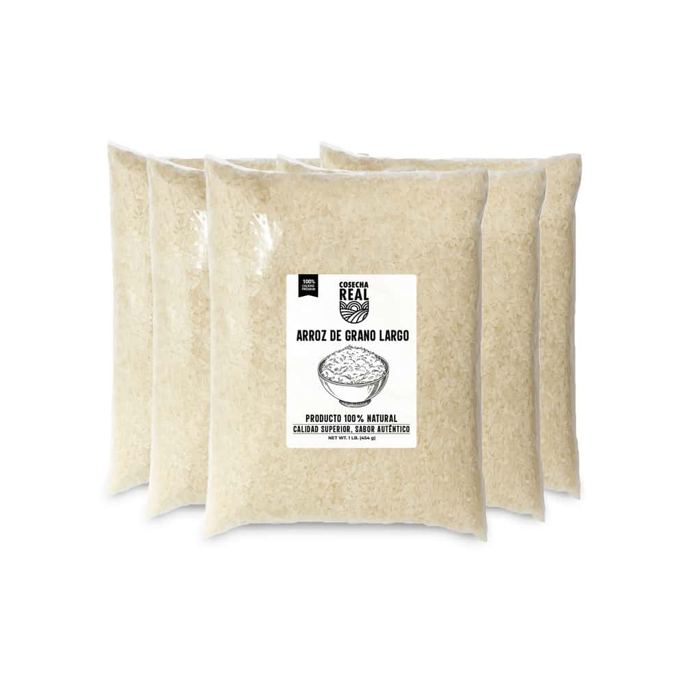 Arroz de grano largo Cosecha Real (5 x 454 g / 1 lb) - Miniatura 1