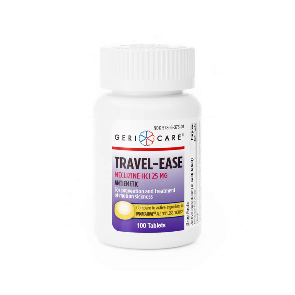Meclizina HCl 25 mg Gericare (100 tabletas) - Miniatura 1