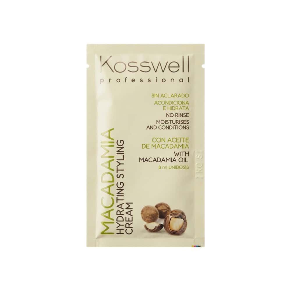 Crema de peinado hidratante con aceite de macadamia Kosswell (8 ml) - Miniatura 1