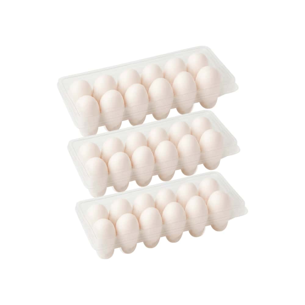 Huevos blanco importado Yunque (3 x 12 U) - Miniatura 1