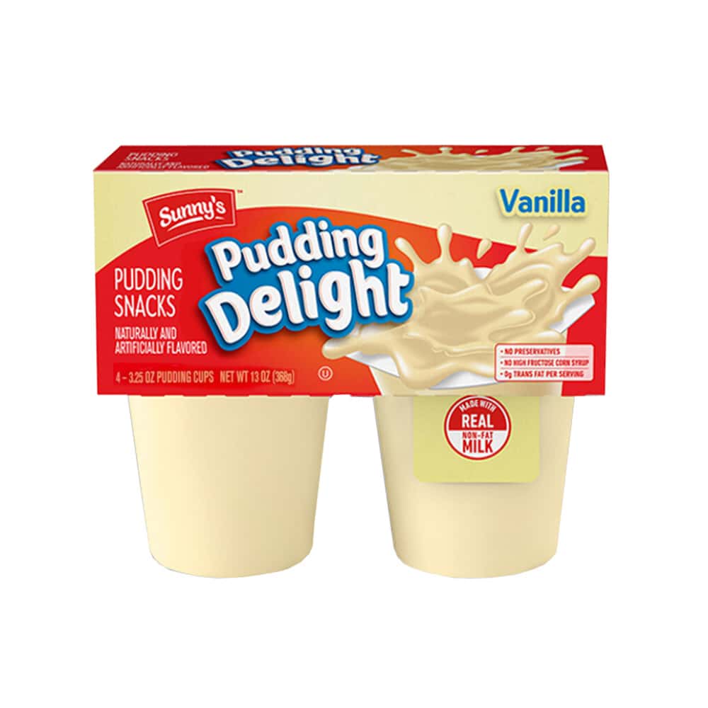 Natilla de vainilla Sunny's (4 x 92.1 g / 3.25 oz) - Miniatura 1