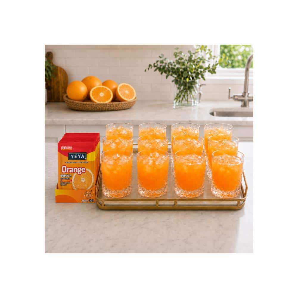 Refresco instantáneo sabor naranja YEYA (26 x 10 g / 0.35 oz) - Miniatura 3