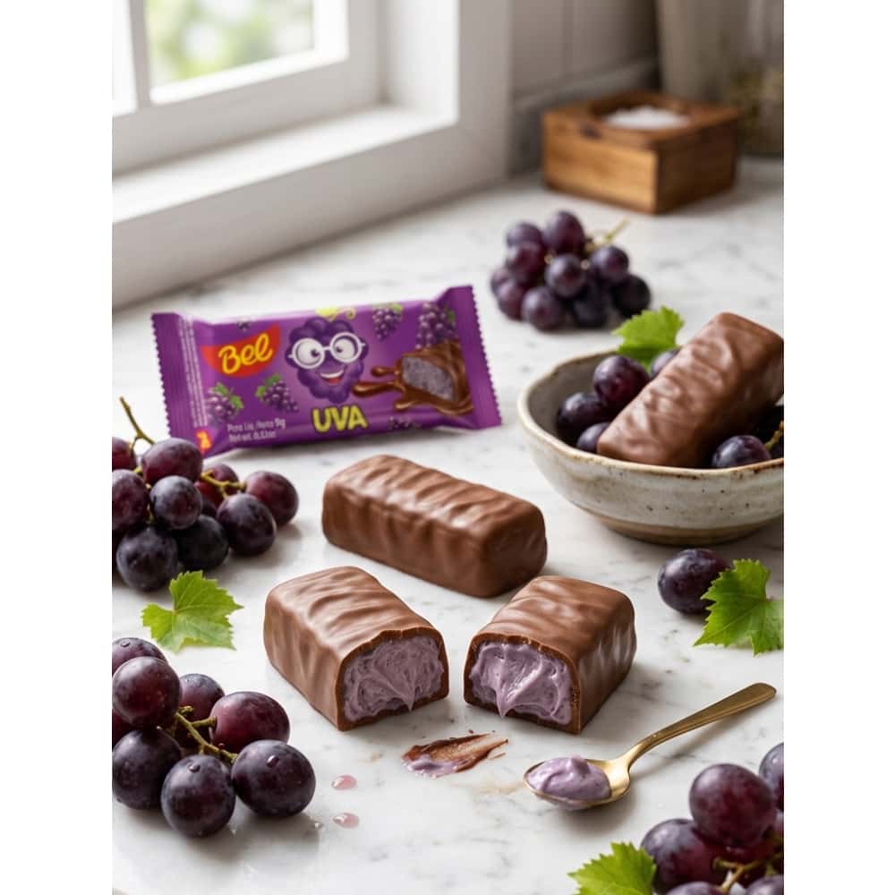 Bombón de chocolate relleno de crema de uva Bel (9 g / 0.32 oz) - Miniatura 4