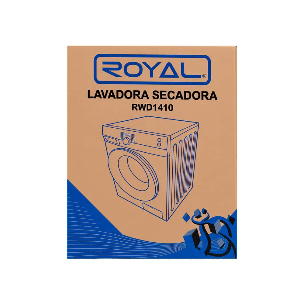 Lavadora secadora automática de carga frontal 14 Kg Royal RWD1410 - Miniatura 3