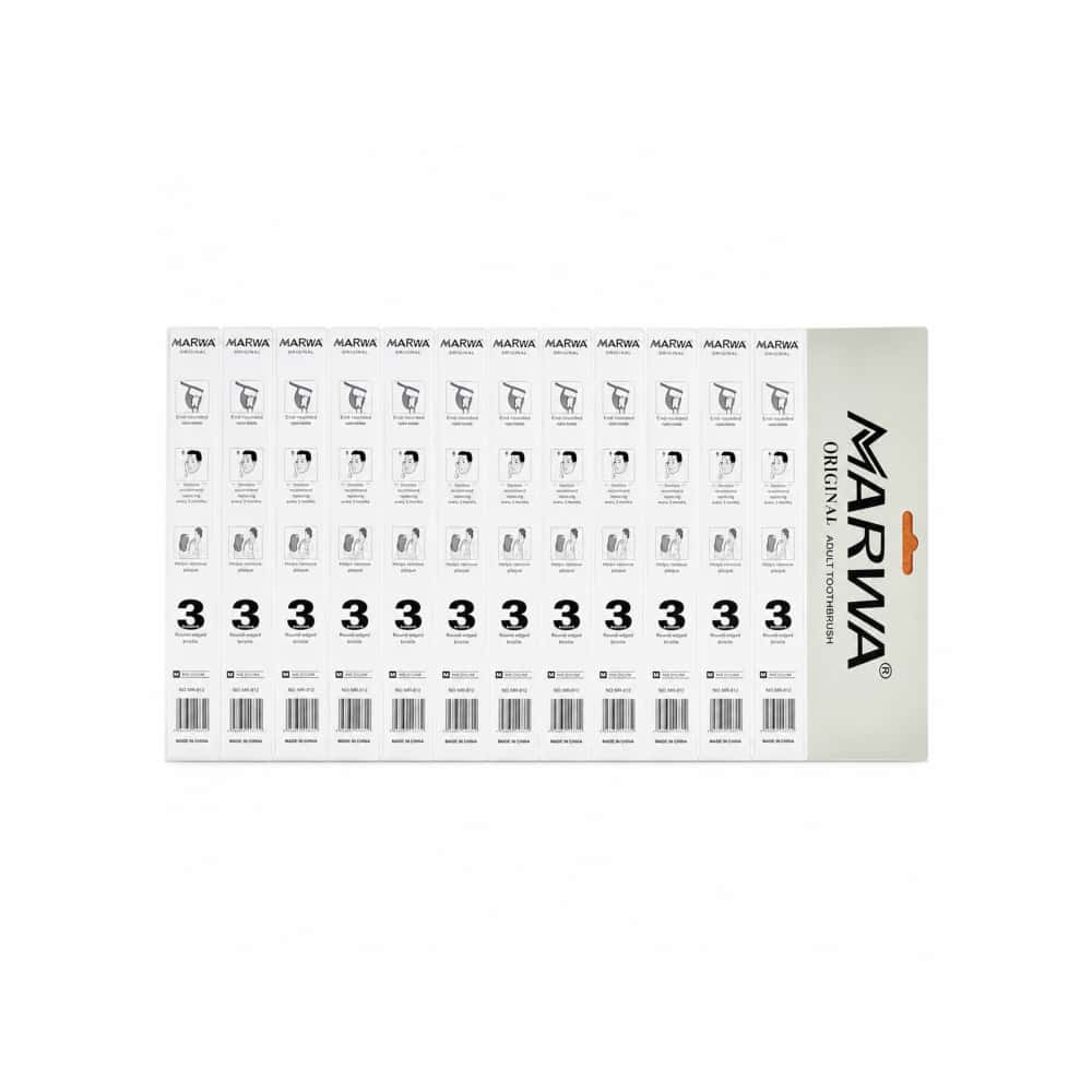 Cepillos de dientes adulto con cerdas medias Marwa (12 U) - Miniatura 2