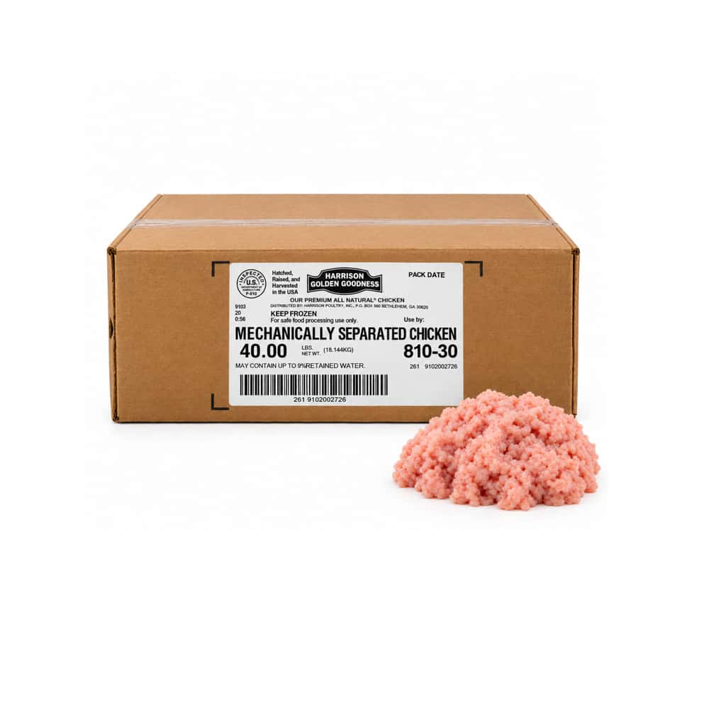 Carne de pollo separada mecánicamente Harrison Golden Goodness (18.14 kg / 40 lb) - Miniatura 1