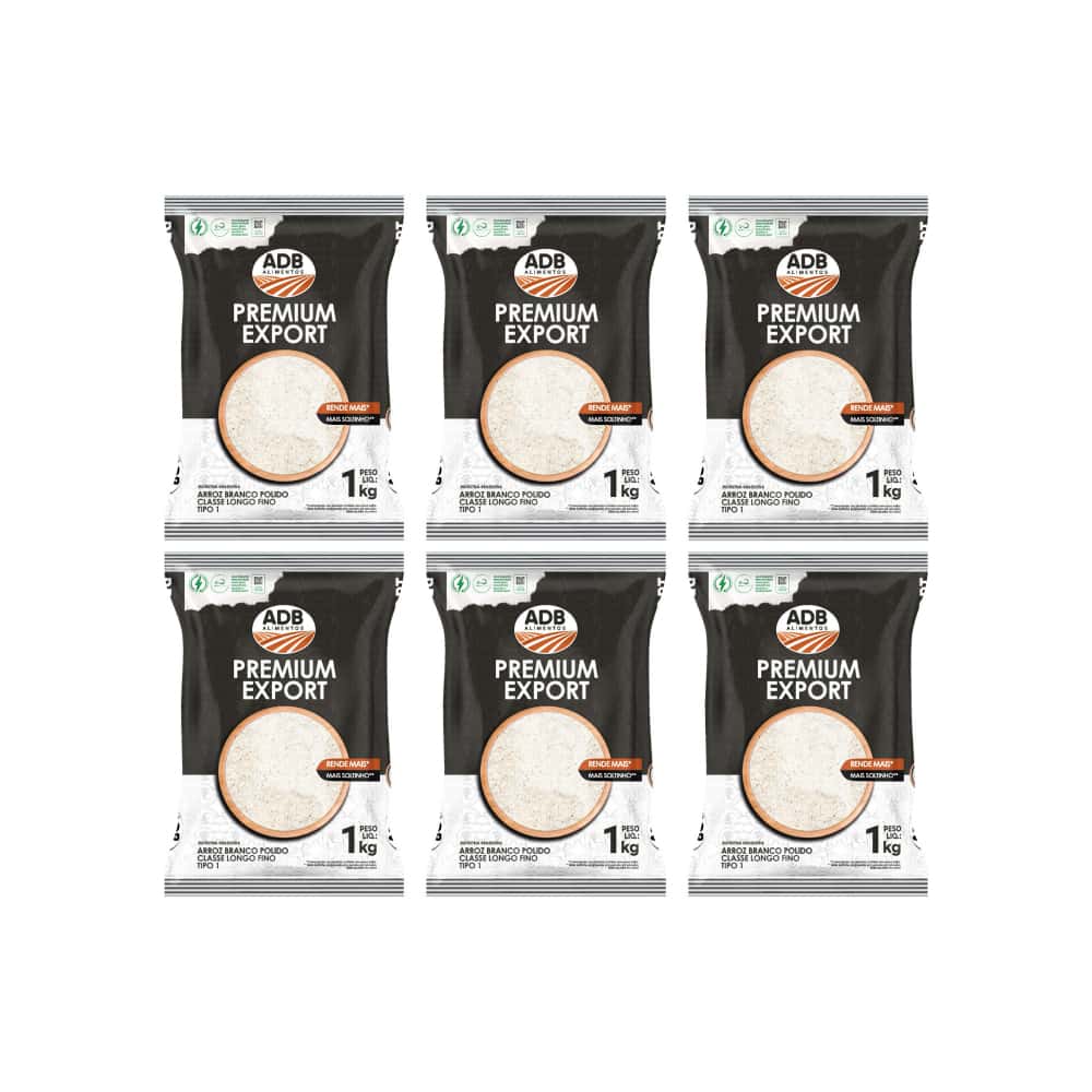 Arroz largo ADB Premium (6 x 1 kg / 2.2 lb) - Miniatura 1
