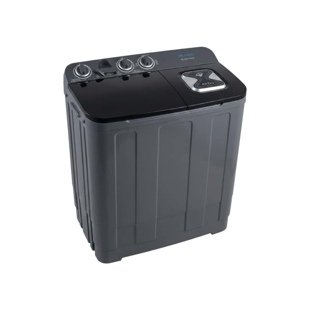 Lavadora semiautomática de doble tina 7 kg color negro Milexus ML-WM-7KGS - Miniatura 1