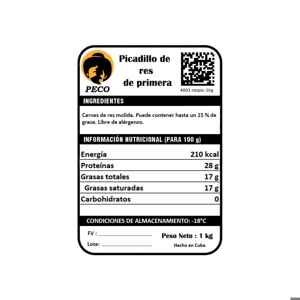 Picadillo de res de primera Peco (1 kg / 2.2 lb) - Miniatura 3