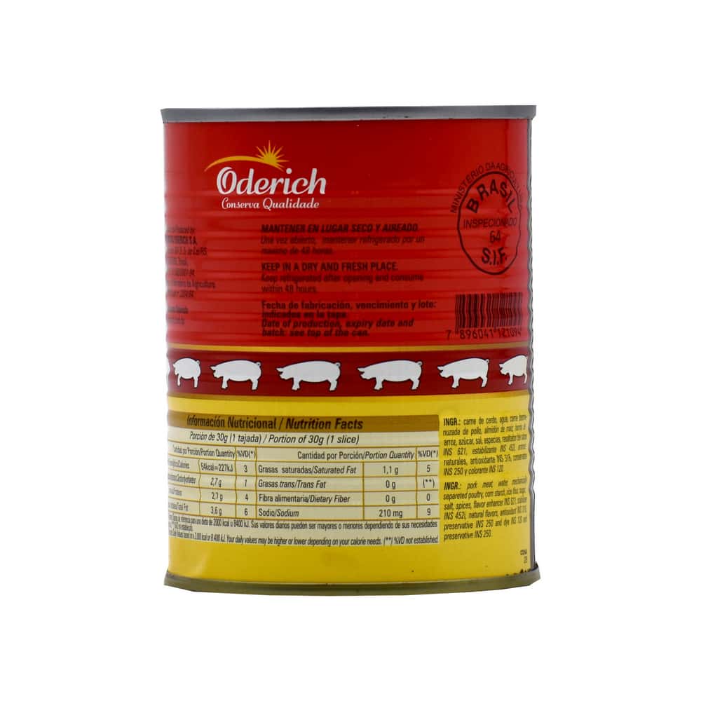 Jamonilla spam de cerdo Oderich ( 2 x 340 g / 11.99 oz) - Miniatura 4