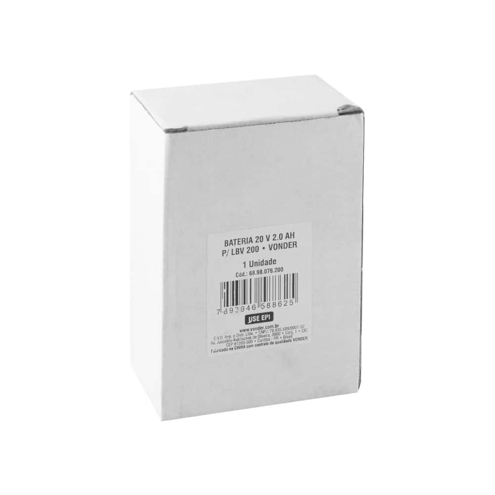 Batería de 20 V 2 Ah para hidrolavadora LBV200 y compresor CPV20 Vonder - Miniatura 3