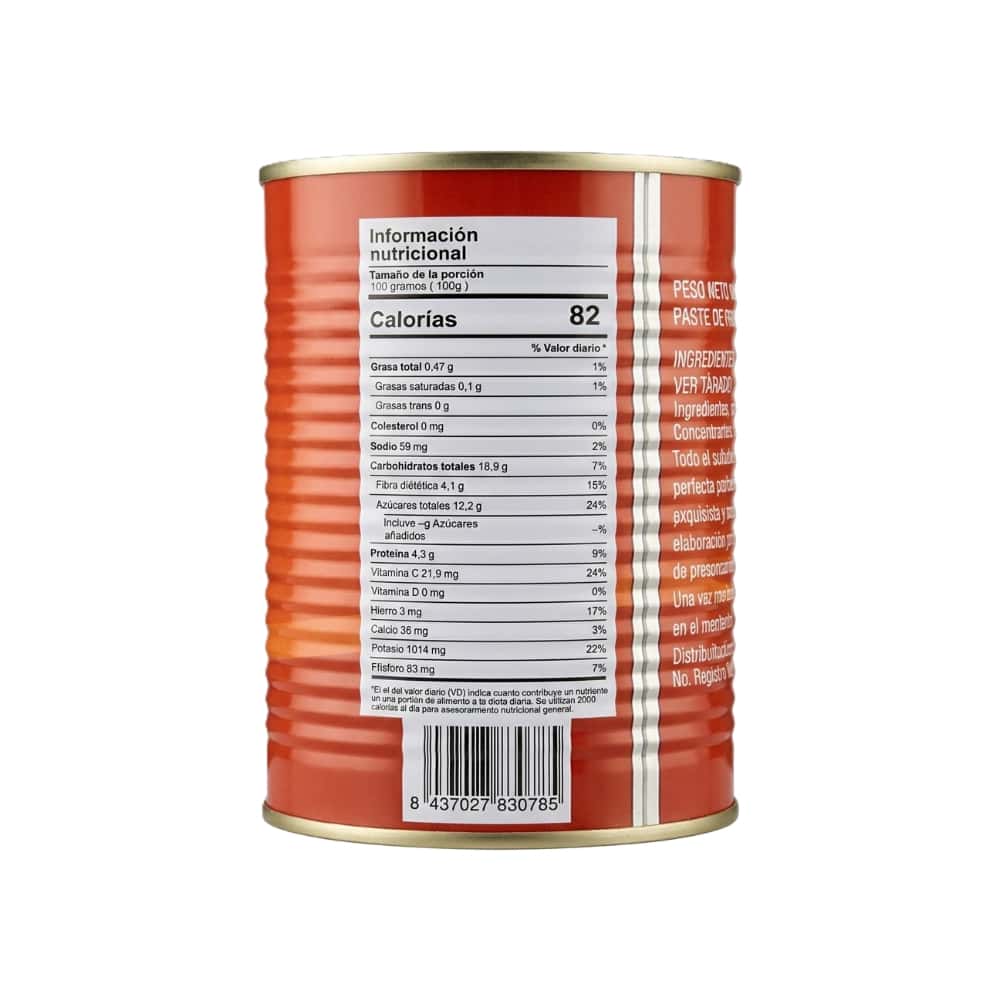 Pasta de tomate doble concentrada Naya (400 g / 14.11 oz) - Miniatura 2