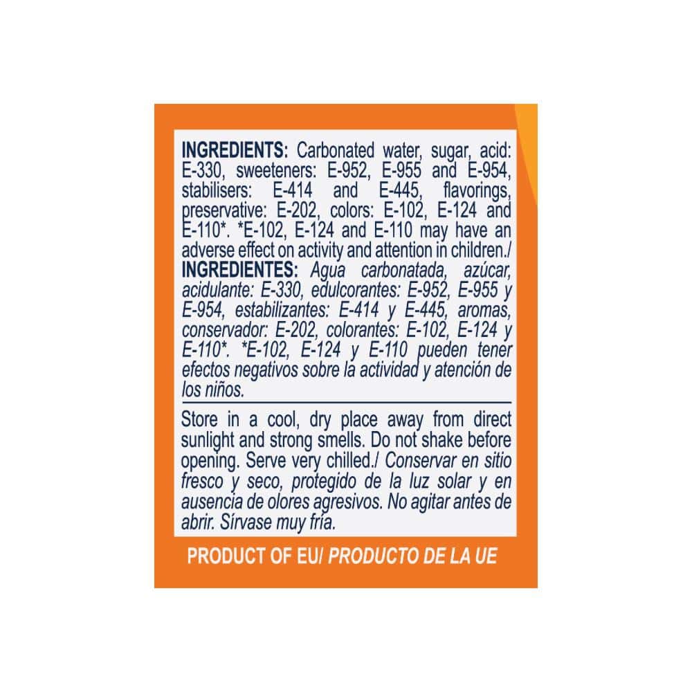 Refresco gaseado de naranja YEYA (330 ml / 11.2 fl oz) - Miniatura 4
