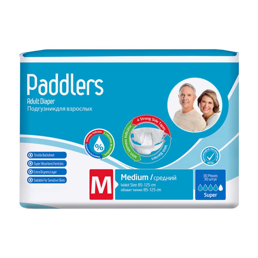 Pañales desechables para adulto talla M Paddlers (30 U) - Miniatura 1