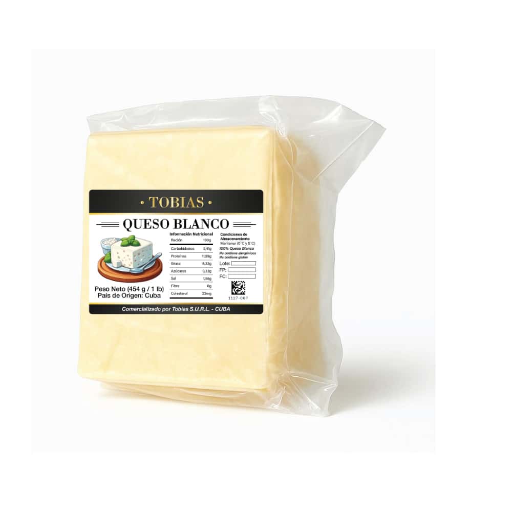 Queso blanco Tobías (454 g / 1 lb) - Miniatura 1