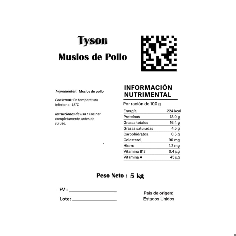 Muslos de pollo Tyson (5 kg / 11 lb) - Miniatura 3