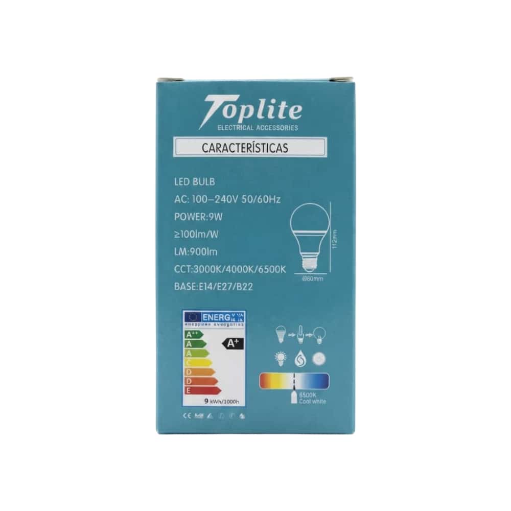 Bombillo Led 9 W Toplite - Miniatura 4