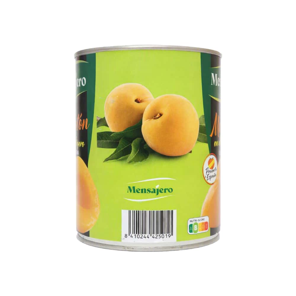 Mitades de melocotón en almíbar ligero Mensajero (840 g / 1.85 lb) - Miniatura 3