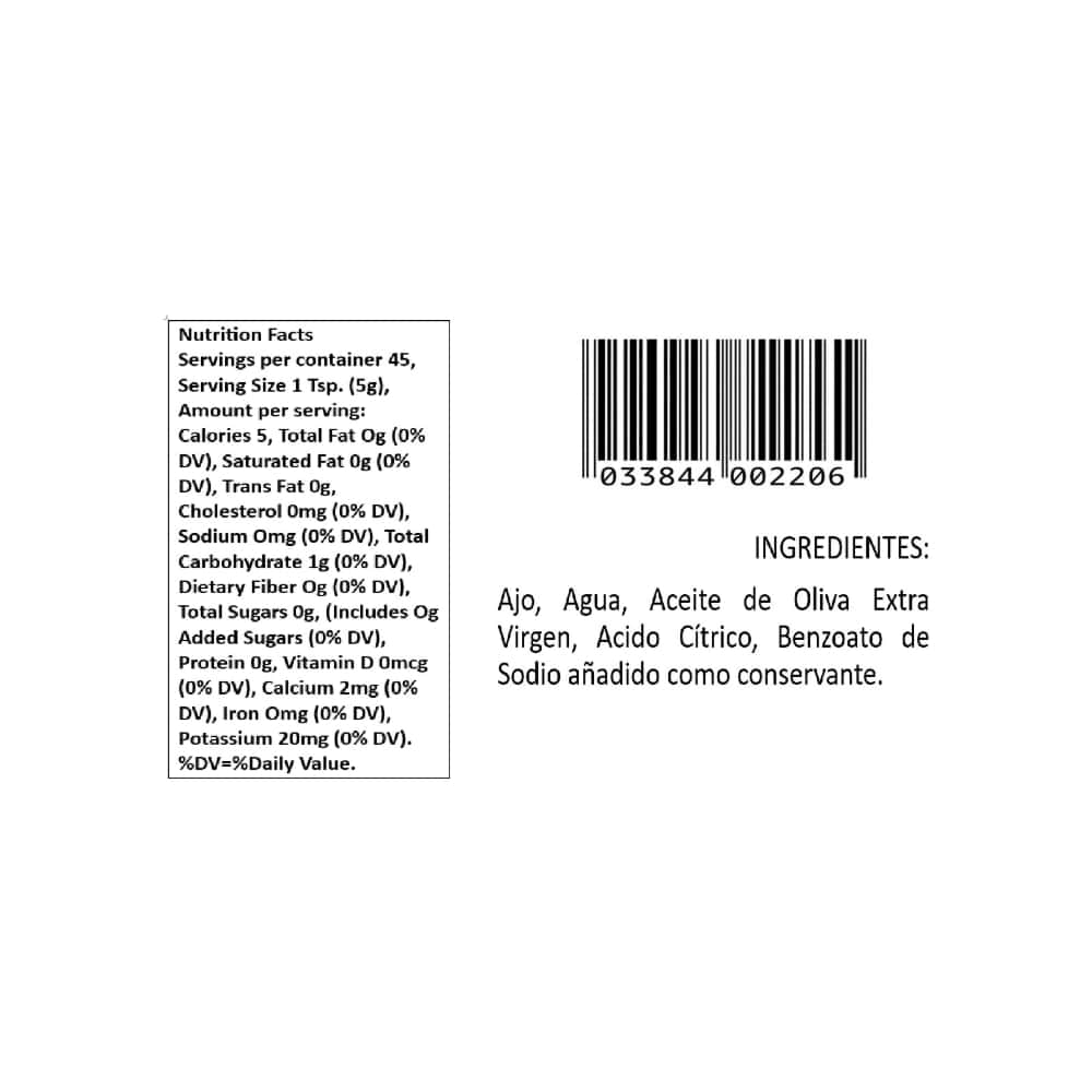 Ajo finamente picado en aceite de oliva Badía (226.7 g / 8 oz) - Miniatura 2