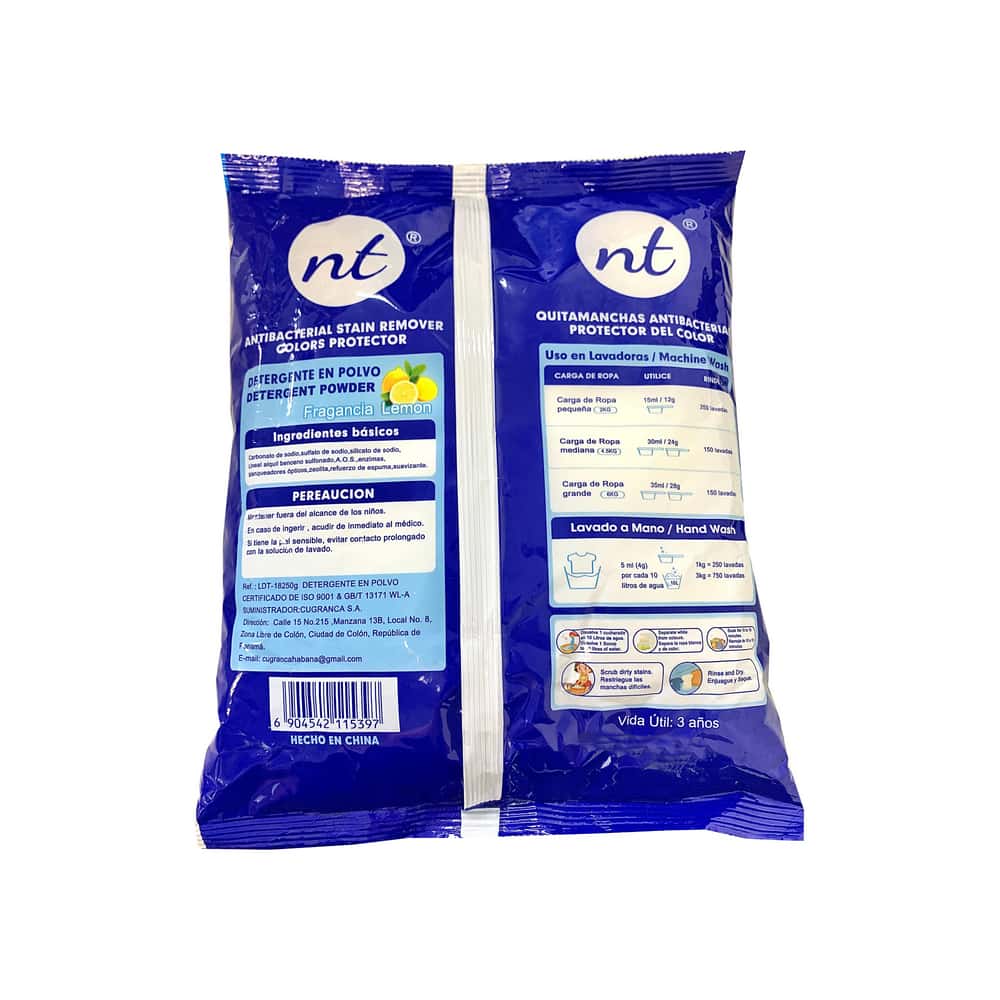 Detergente en polvo con aroma a limón Nt (500 g / 1.1 lb) - Miniatura 2