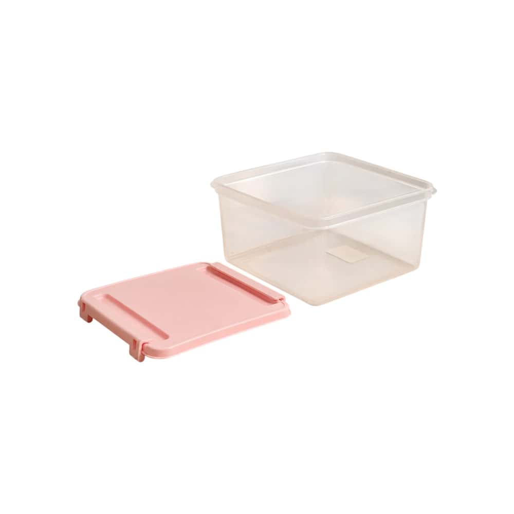 Fiambrera cuadrada de plastico color rosada 2 L Casa y Menaje - Miniatura 2