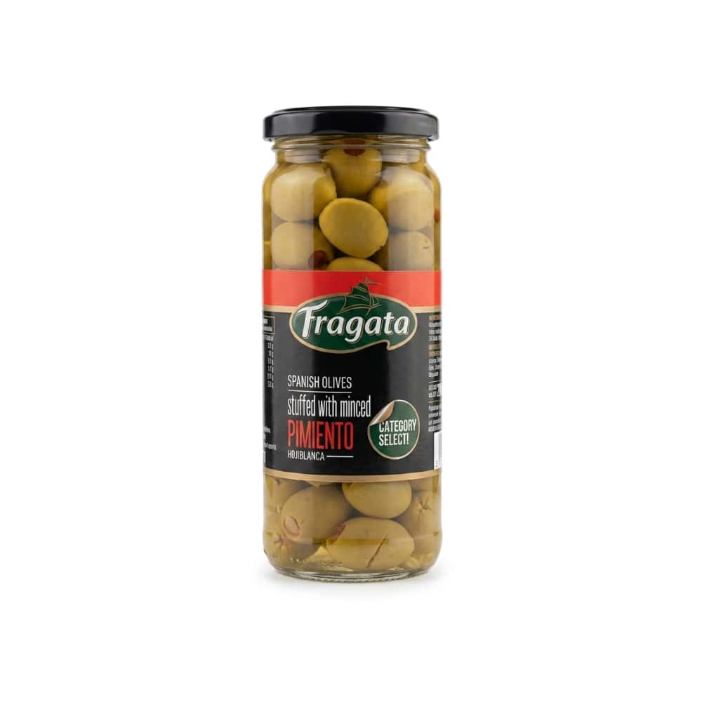 Aceitunas hojiblanca verdes rellenas de pimiento Fragata (340 g / 11.99 oz) - Miniatura 1