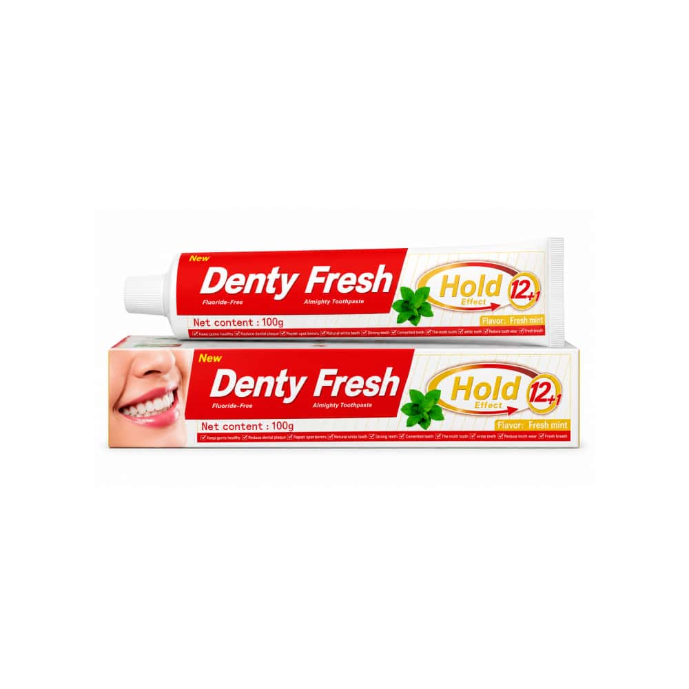 Pasta dental mentolada Denty Fresh (100 g / 3.5 oz) - Miniatura 1