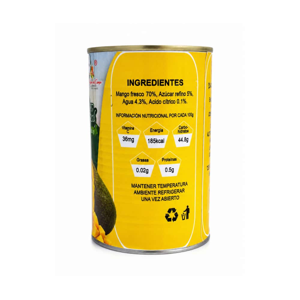 Mango troceado en almíbar Placeres del Campo (460 g / 1.01 lb) - Miniatura 3