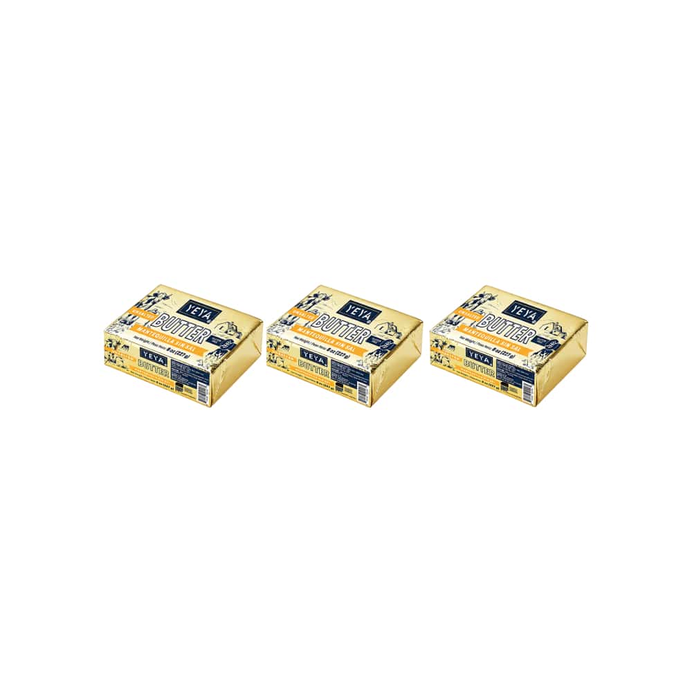 Mantequilla sin sal YEYA (3 x 227 g / 8 oz) - Miniatura 1