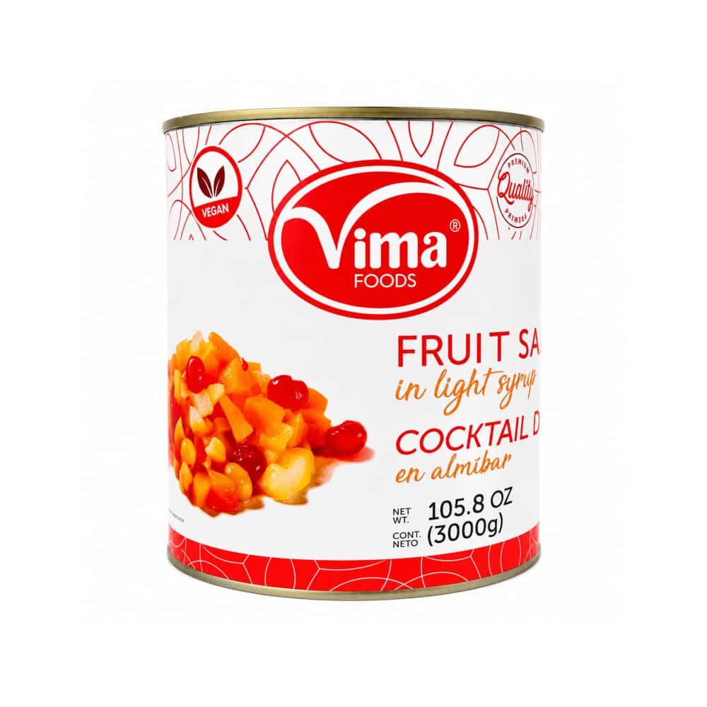 Cocktail de frutas en almíbar Vima Foods (3kg / 6.6 lb) - Miniatura 1