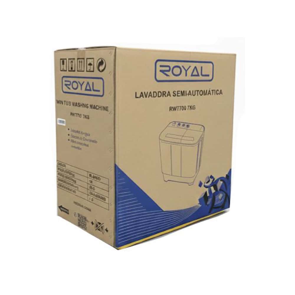 Lavadora semiautomática de 7 kg color blanco Royal RWT700 - Miniatura 8