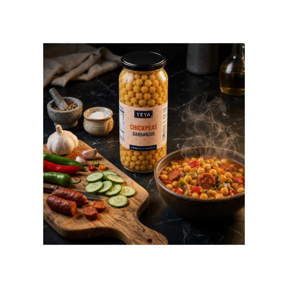 Garbanzos cocidos YEYA (540 g / 19 oz) - Miniatura 4