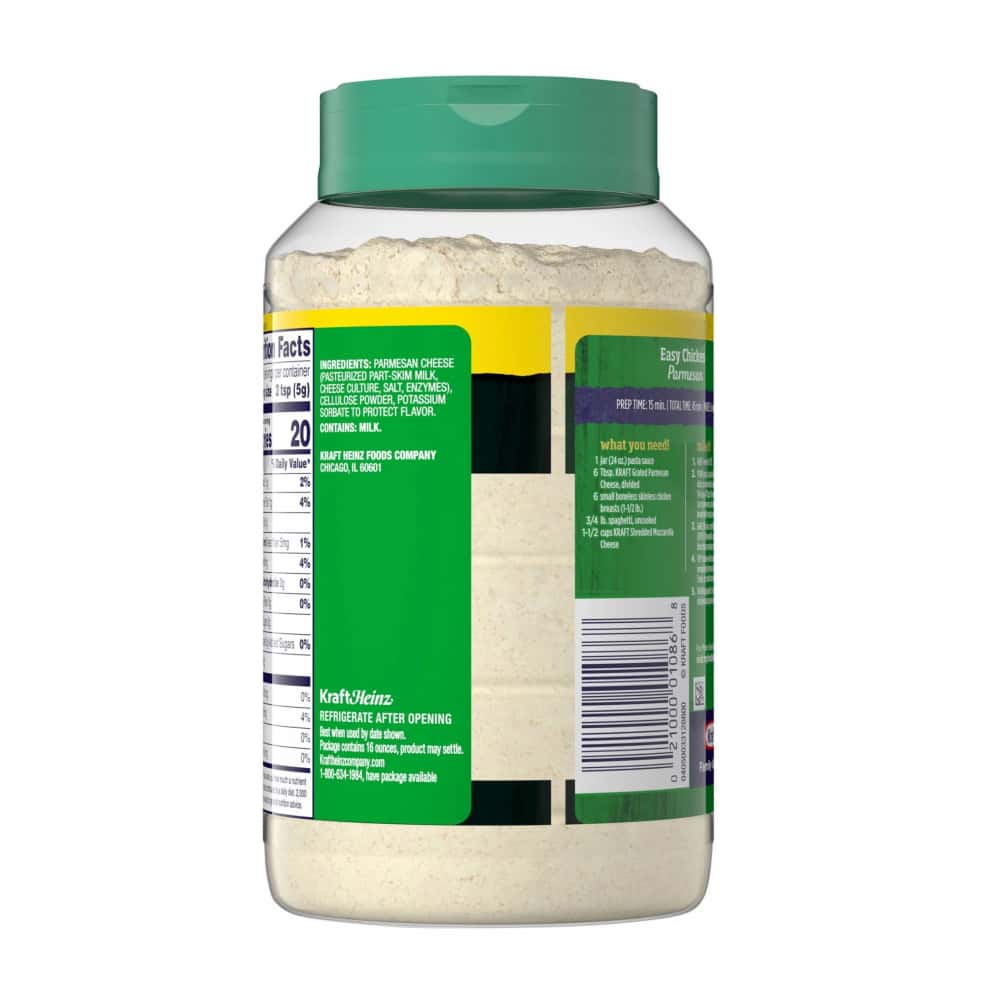 Queso parmesano rallado Kraft (453 g / 1 lb) - Miniatura 5