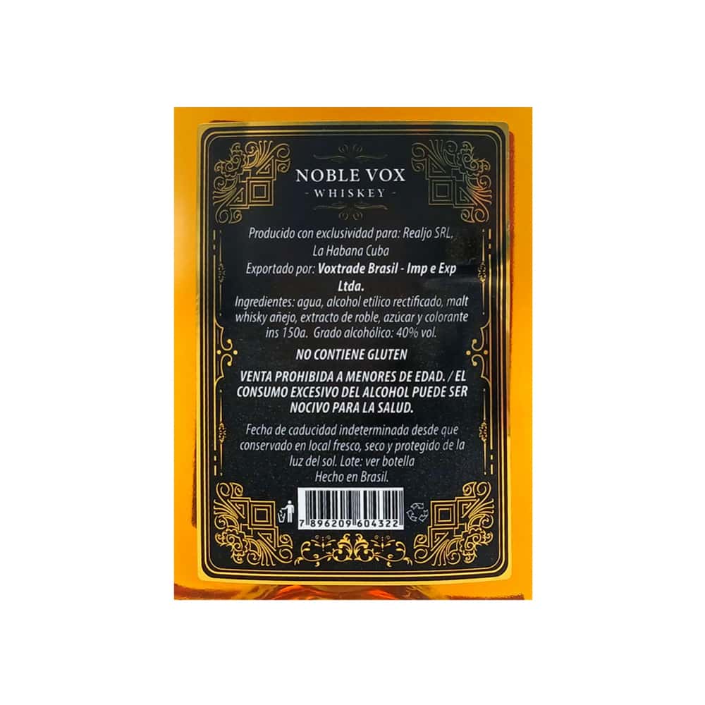 Whisky Noble Vox (200 ml) - Miniatura 3