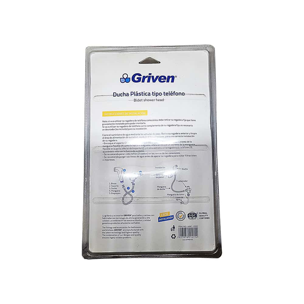 Ducha de mano tipo teléfono para baño Griven - Miniatura 8