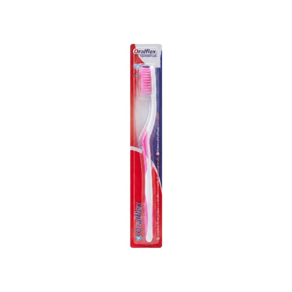 Cepillo de dientes rosa de cerda dura Oralflex FST-15 - Miniatura 1