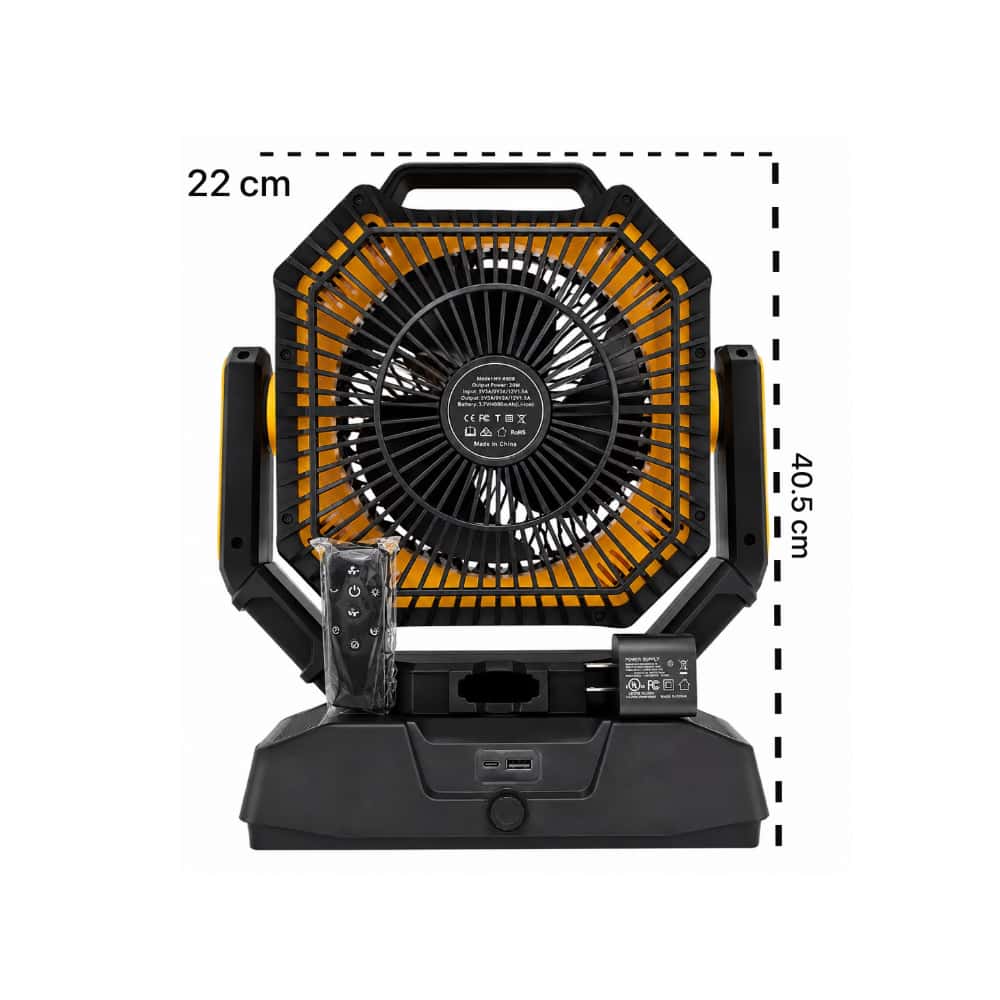 Ventilador portátil recargable 40 000 mAh ColdSky HY-8608 - Miniatura 2