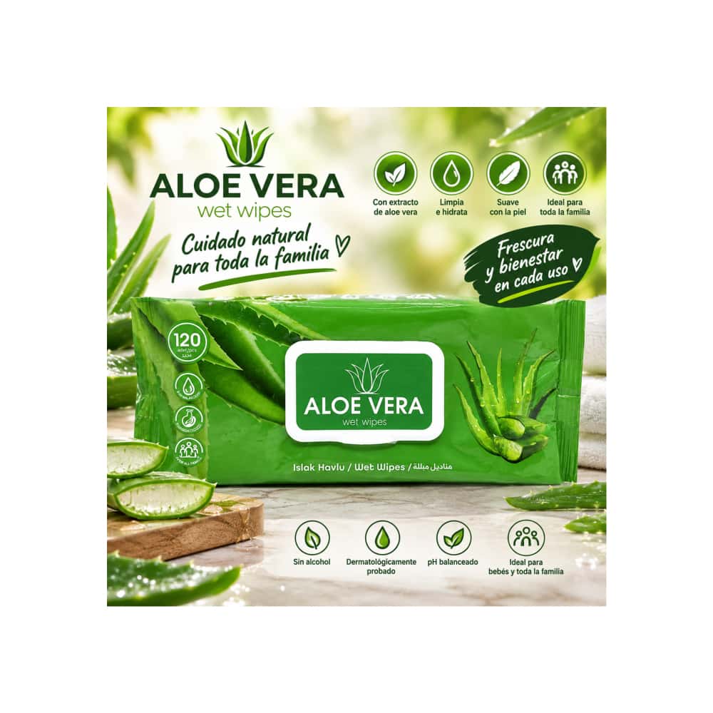 Toallitas húmedas para bebé de aloe vera Fatih Eczacilik (120 U) - Miniatura 4