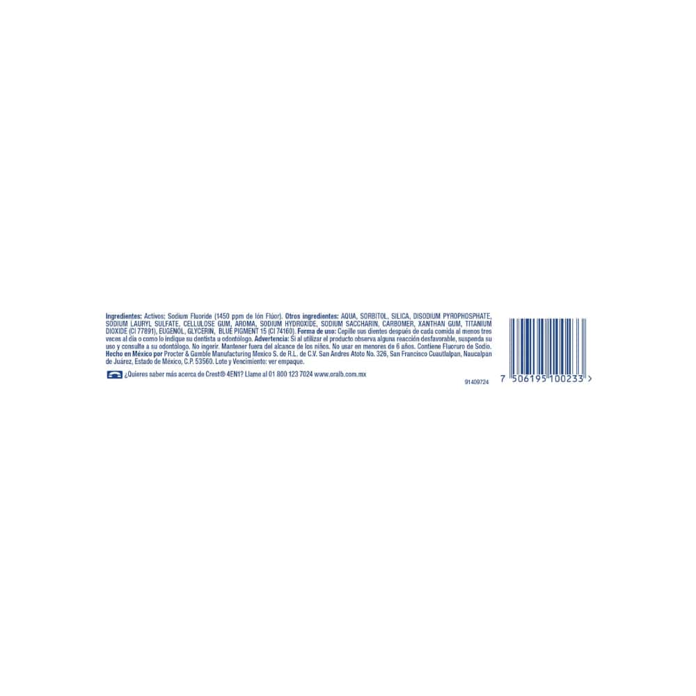 Pasta dental con flúor 4 en 1 Crest (50 ml) - Miniatura 4