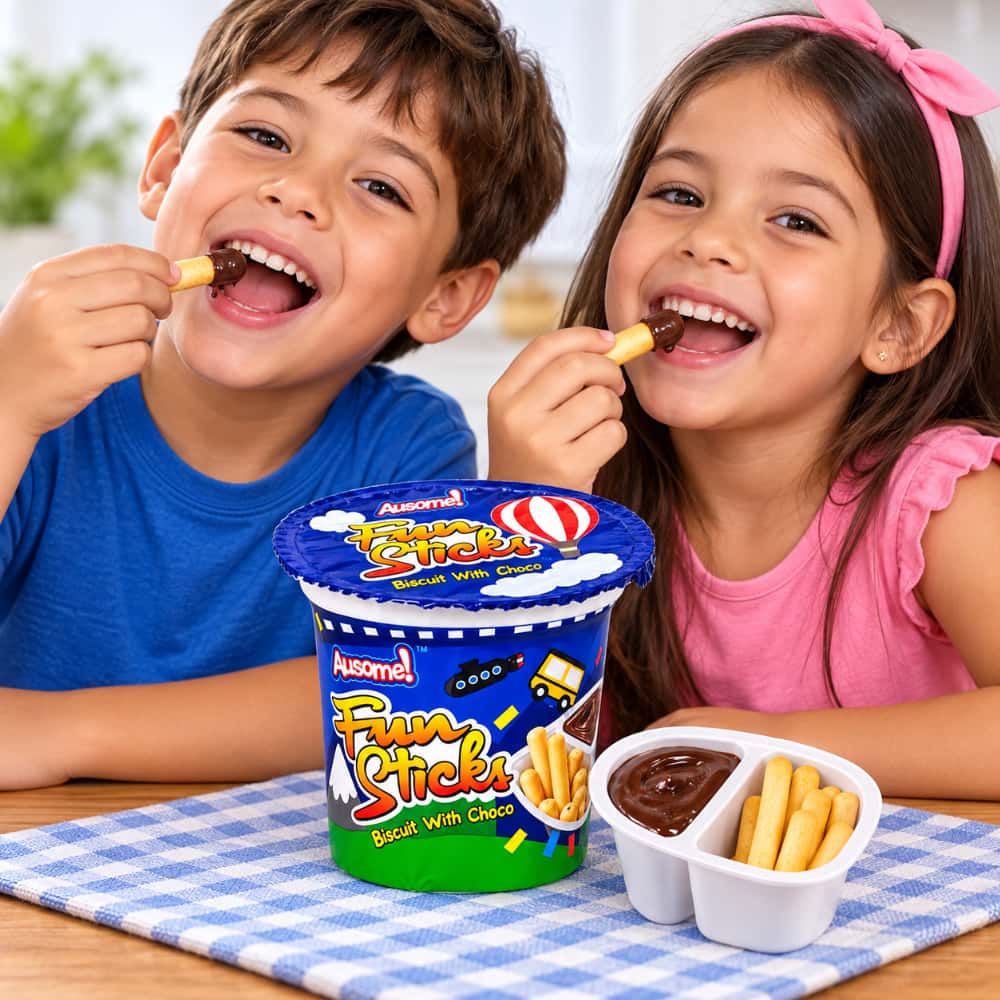 Palitos de galleta con crema de chocolate Ausome (15 g) - Miniatura 3