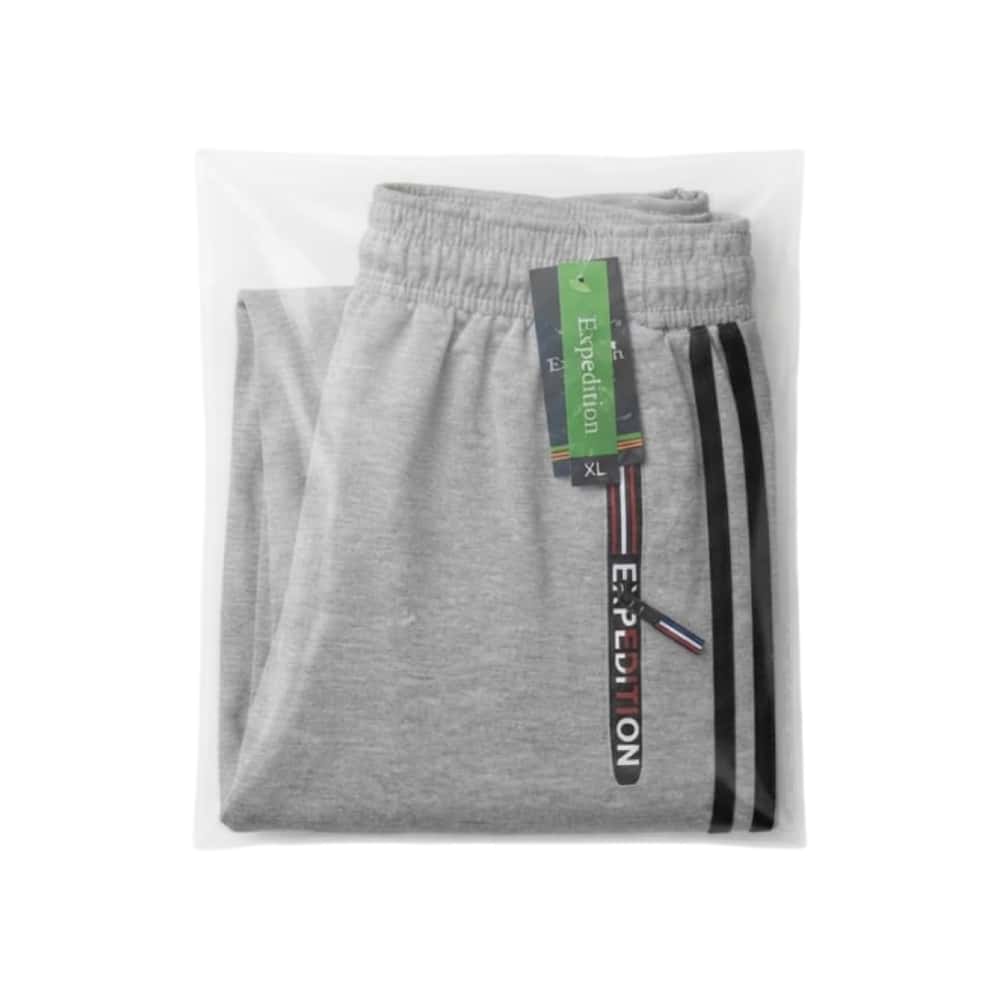 Short deportivo para hombre color gris claro con franjas laterales negras Expedition (Talla XL) - Miniatura 3
